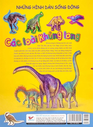 hình dán sống động - các loài khủng long