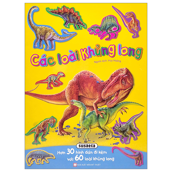 hình dán sống động - các loài khủng long - hơn 30 hình dán đi kèm với 60 loài khủng long