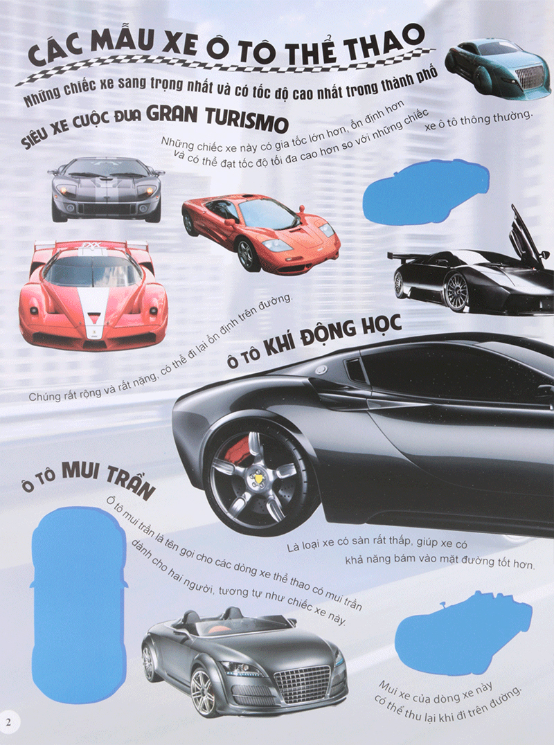 hình dán sống động các loại xe ô tô và mô tô (tái bản 2023)