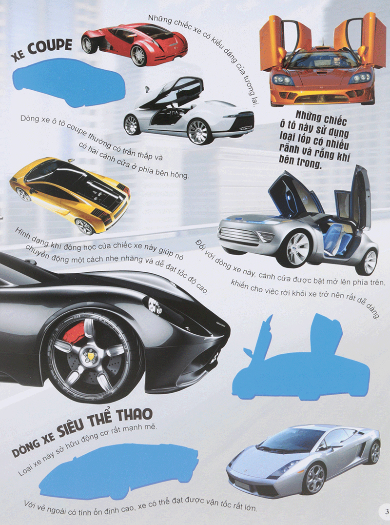 hình dán sống động các loại xe ô tô và mô tô (tái bản 2023)