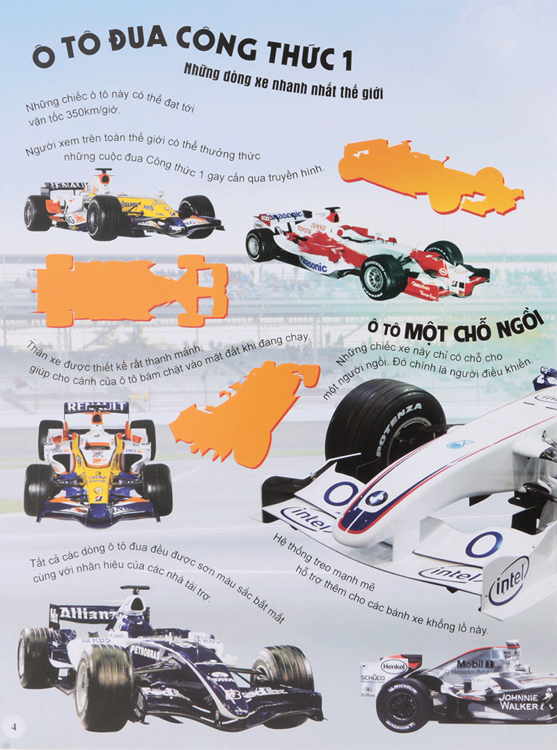 hình dán sống động các loại xe ô tô và mô tô (tái bản 2023)