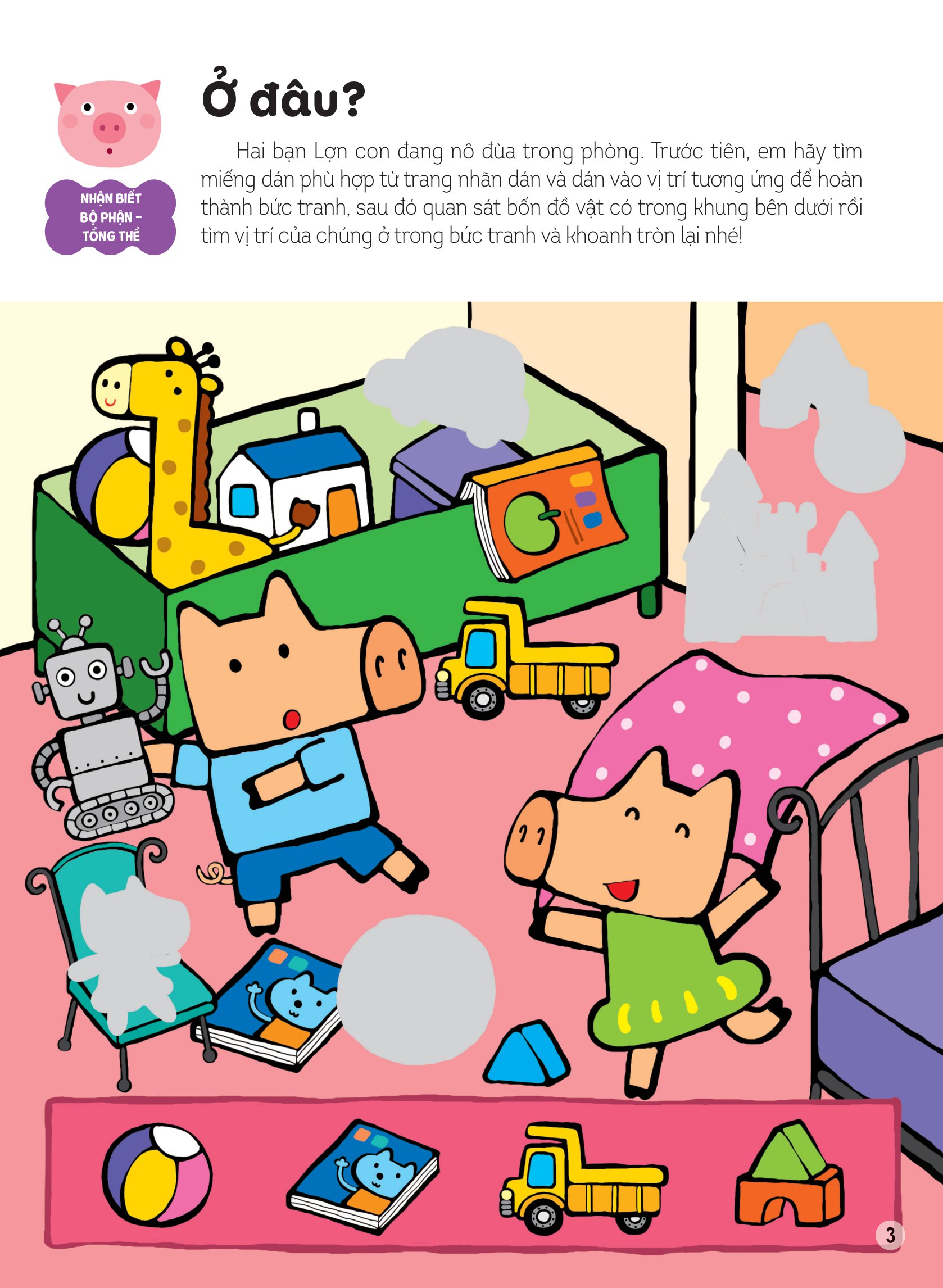 hình dán thông minh giúp bé làm quen với toán học - các loài vật dưới ánh trăng