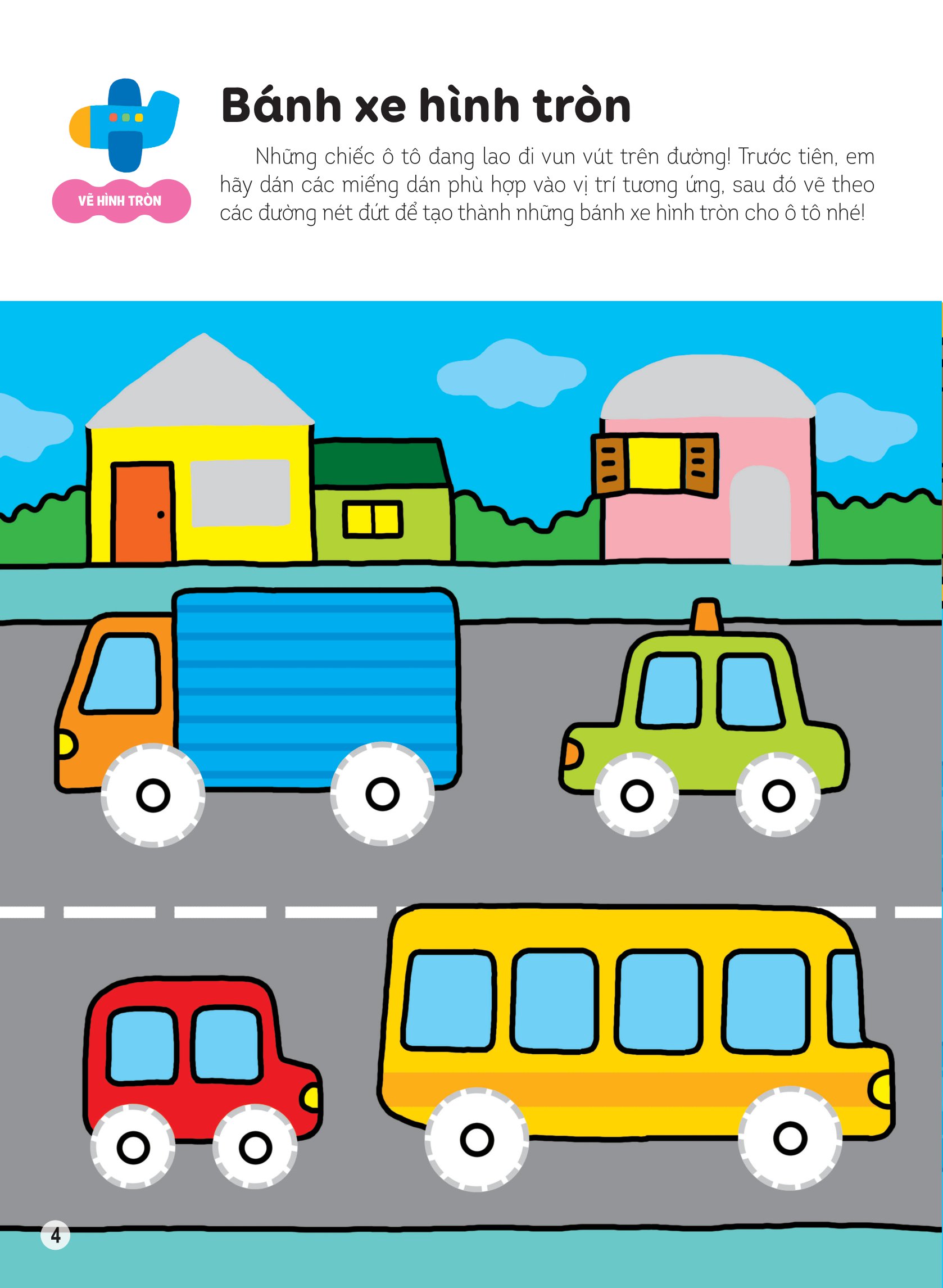 hình dán thông minh giúp bé làm quen với toán học - cây nấm của thỏ con