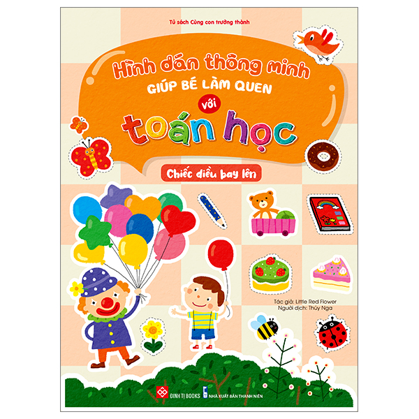 hình dán thông minh giúp bé làm quen với toán học - chiếc diều bay lên