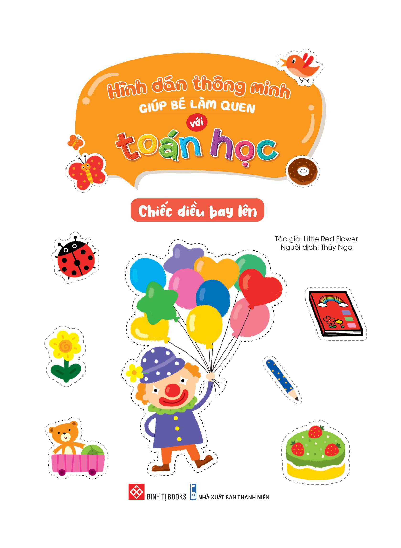 hình dán thông minh giúp bé làm quen với toán học - chiếc diều bay lên