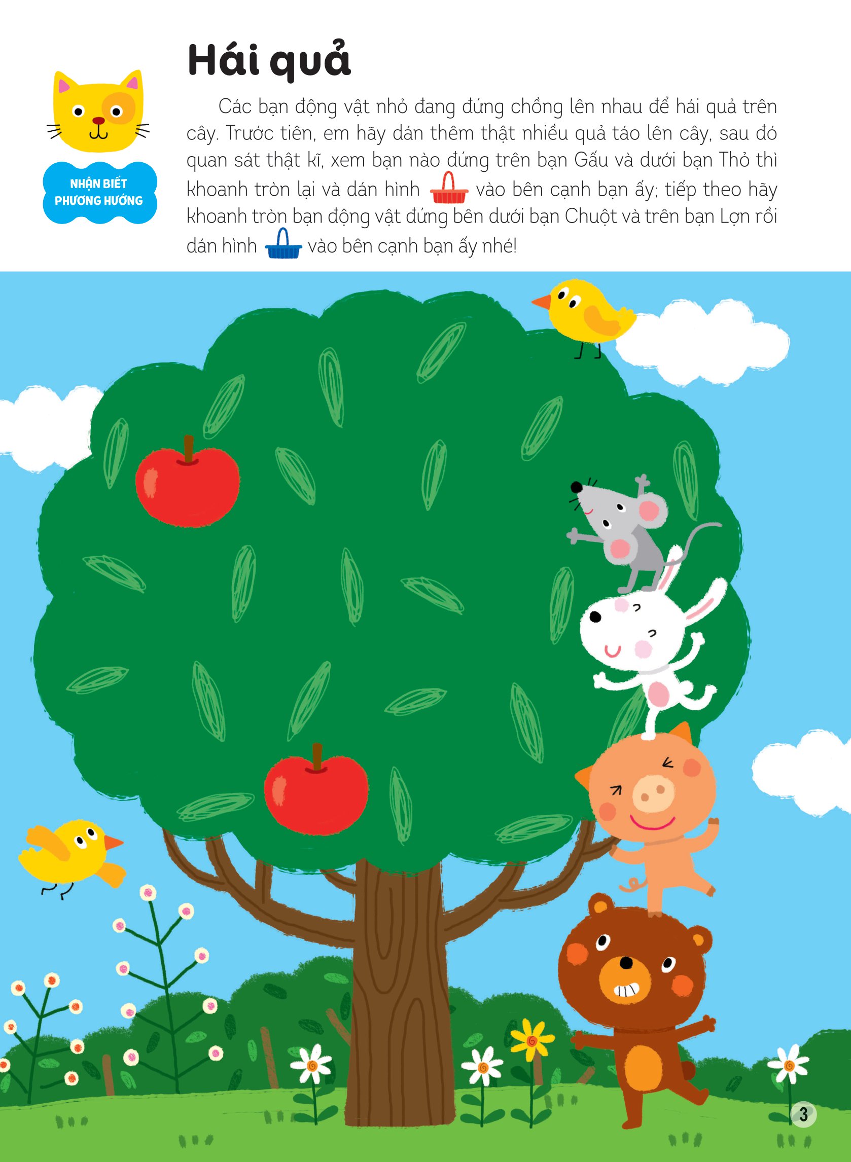 hình dán thông minh giúp bé làm quen với toán học - chiếc diều bay lên