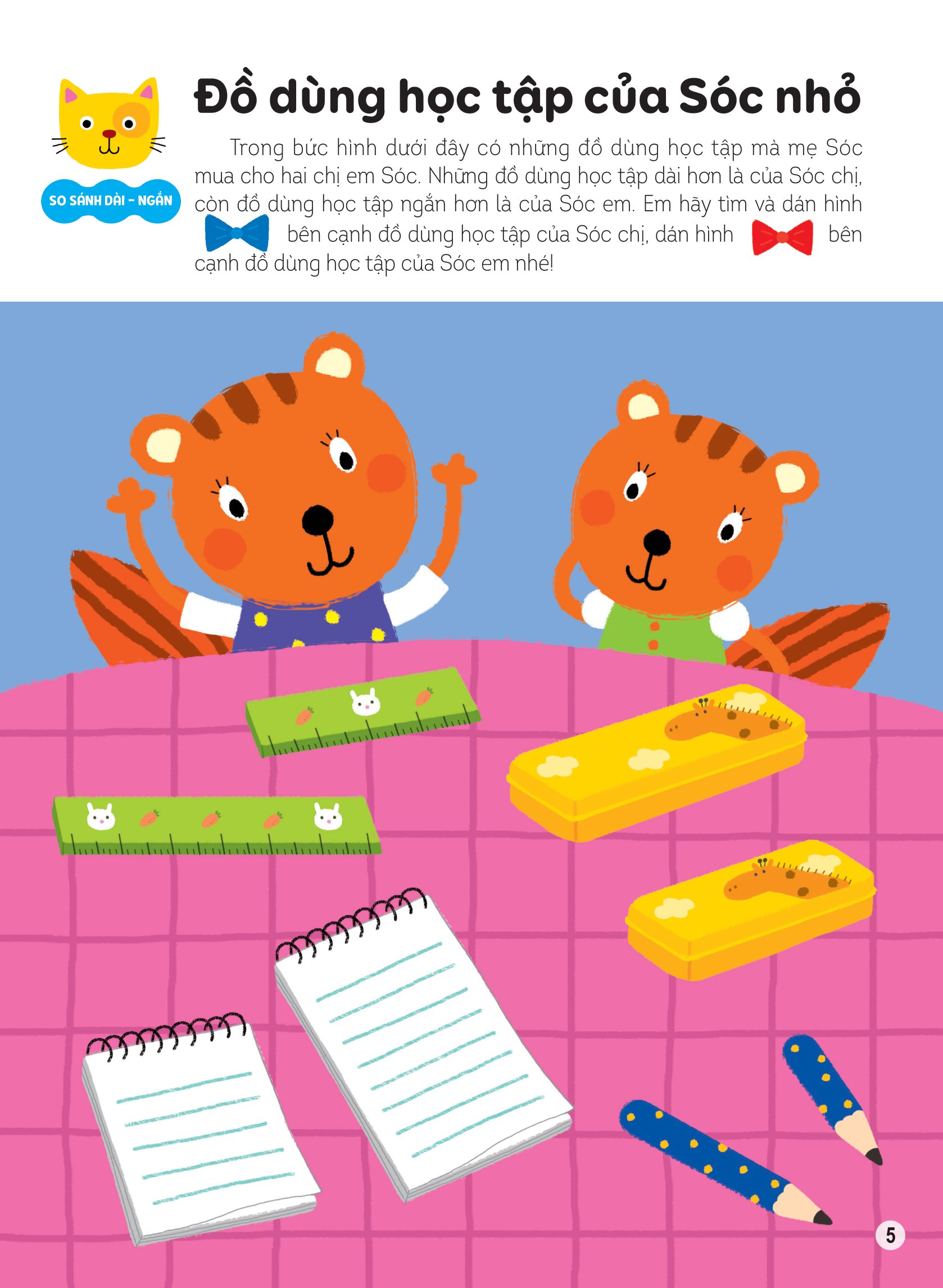 hình dán thông minh giúp bé làm quen với toán học - chiếc diều bay lên