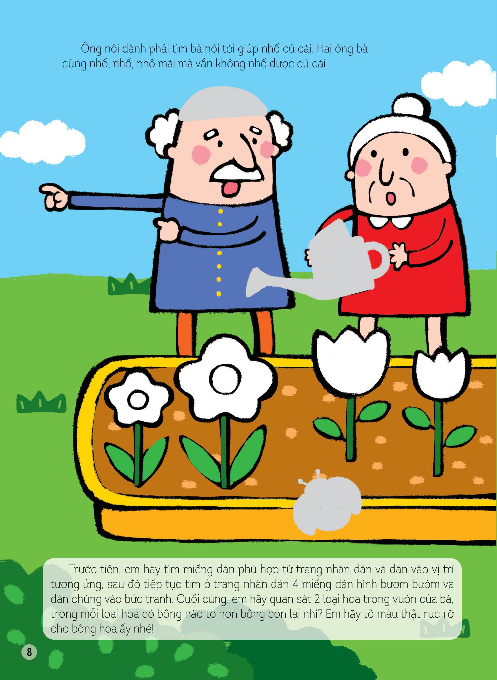 hình dán thông minh giúp bé làm quen với toán học - chiếc diều bay lên