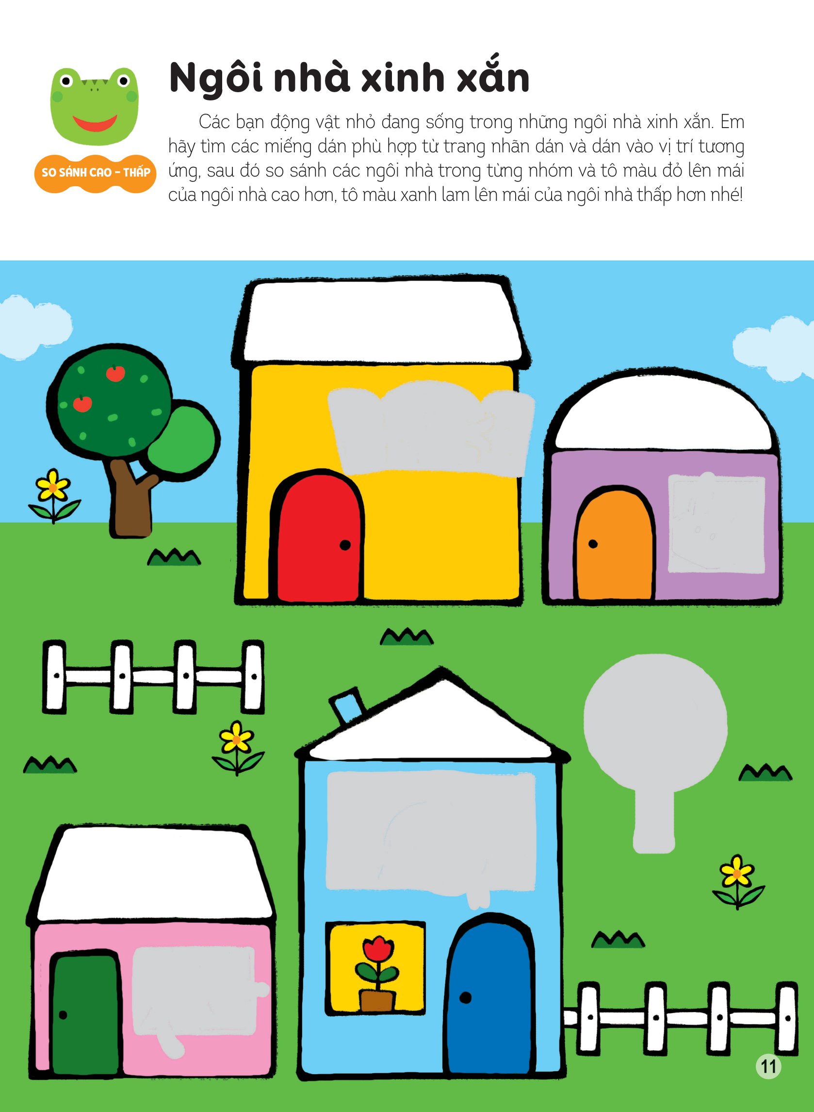 hình dán thông minh giúp bé làm quen với toán học - mèo con câu cá