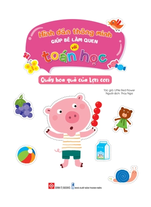 hình dán thông minh giúp bé làm quen với toán học - quầy hoa quả của lợn con