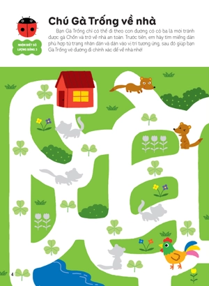 hình dán thông minh giúp bé làm quen với toán học - quầy hoa quả của lợn con