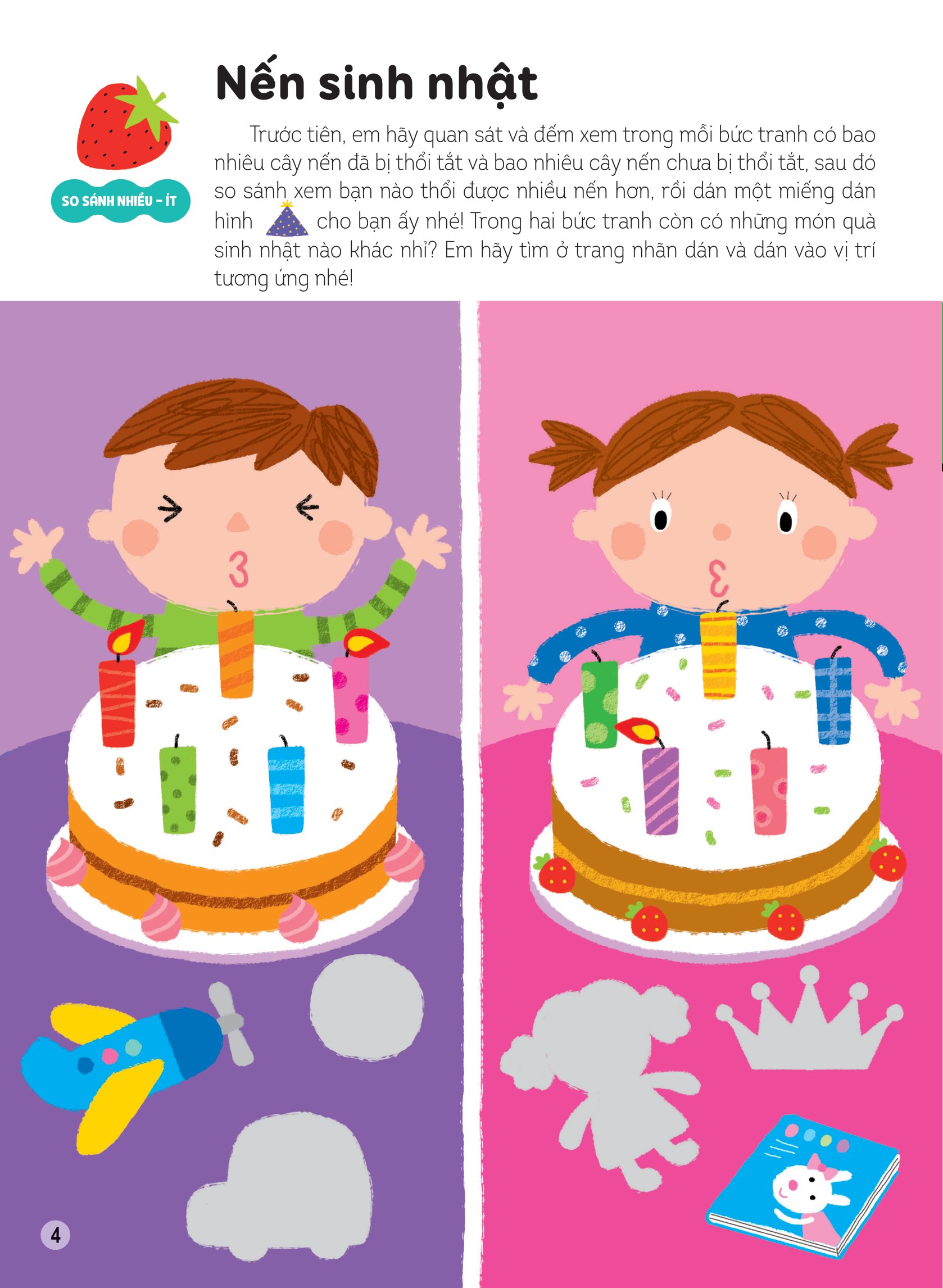 hình dán thông minh giúp bé làm quen với toán học - vũ điệu thiên nga