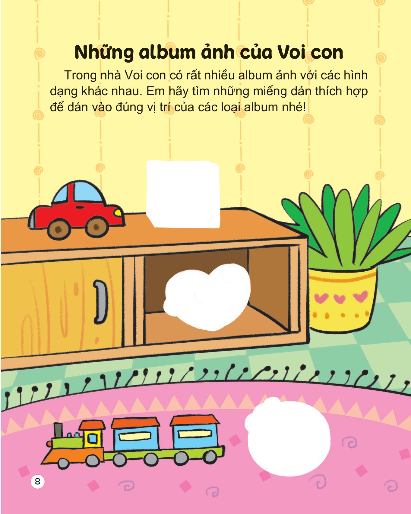 hình dán thú vị - rèn trí thông minh - nhận biết hình dạng