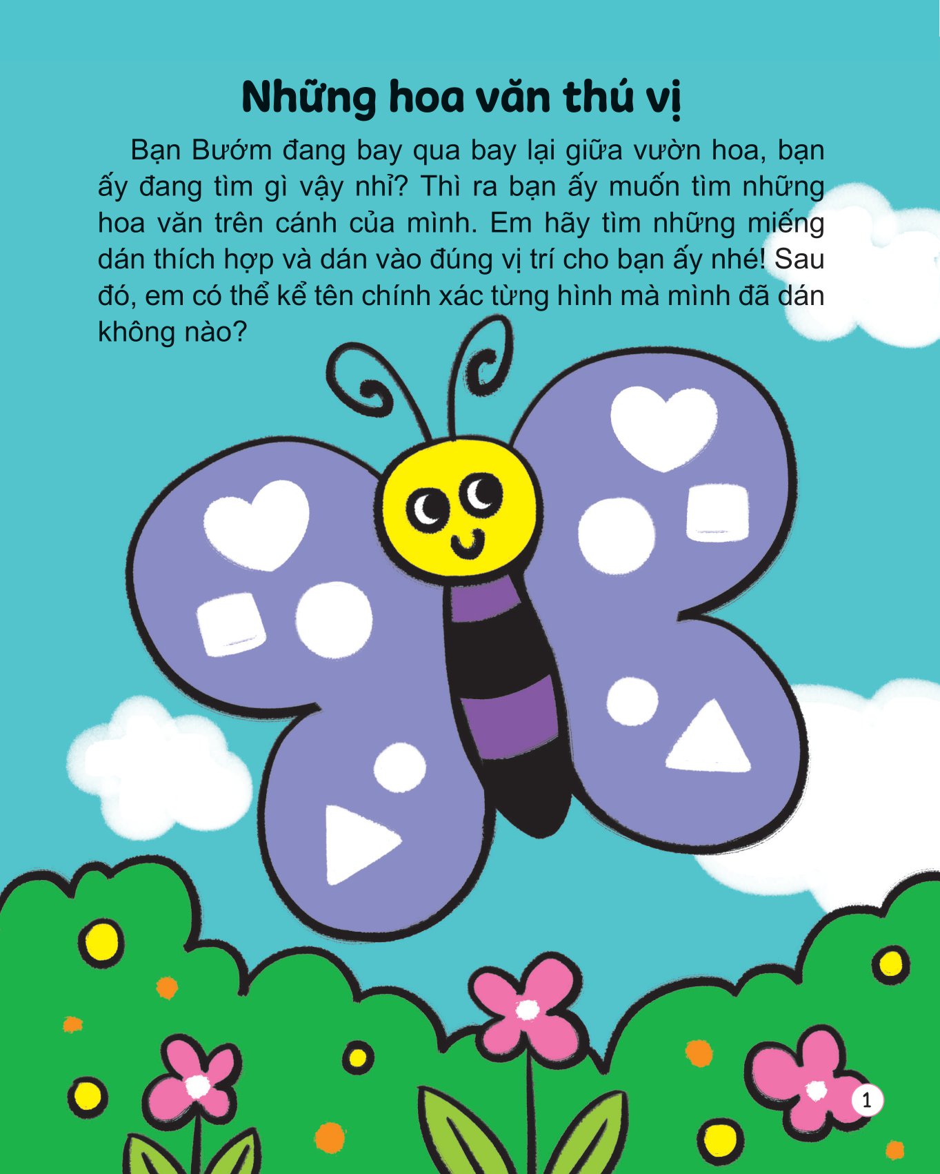 hình dán thú vị - rèn trí thông minh - nhận biết hình dạng