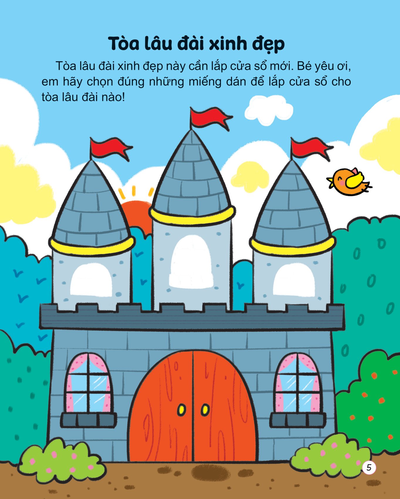 hình dán thú vị - rèn trí thông minh - nhận biết hình dạng