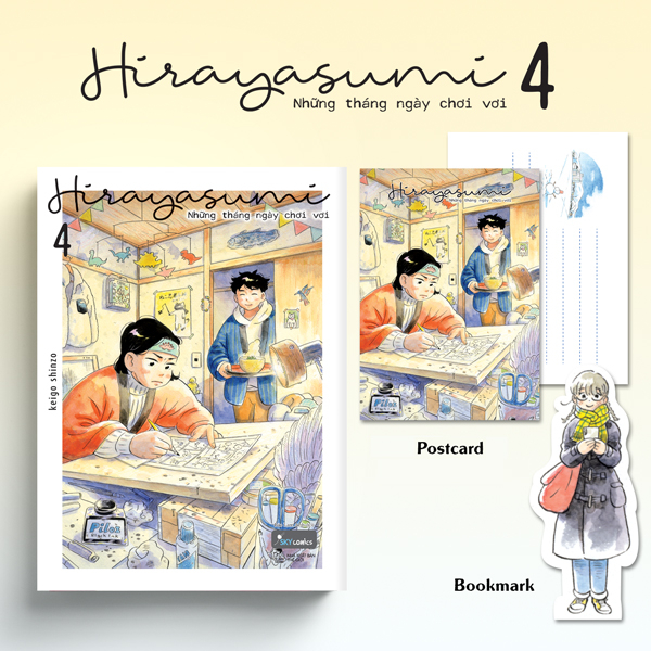 hirayasumi - những tháng ngày chơi vơi - tập 4 - tặng kèm bookmark nhân vật + postcard bồi cứng