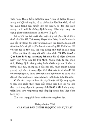 hồ chí minh - quá khứ, hiện tại và tương lai