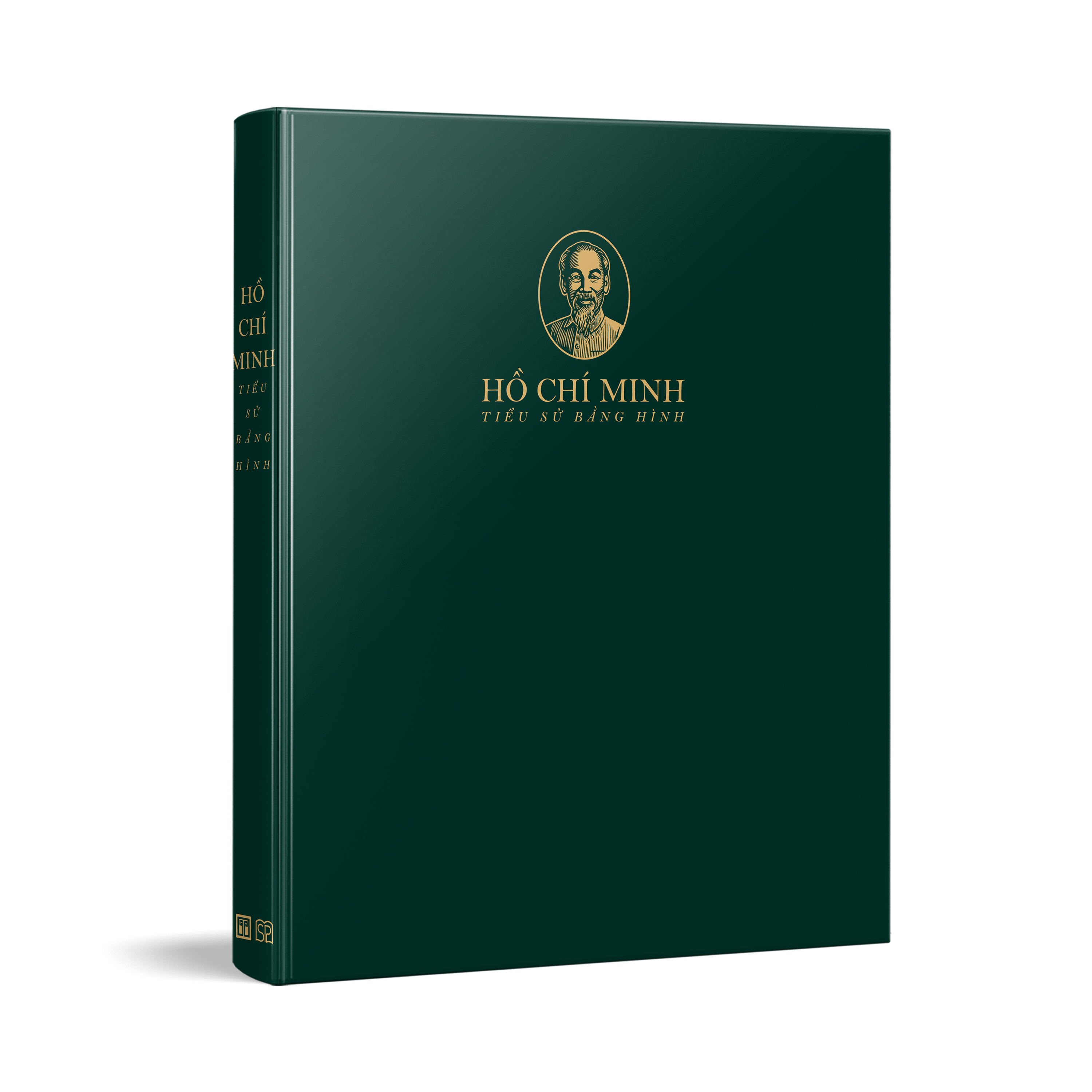 Ho Chi Minh - Tieu Su Bang Hinh - Bia Cung - Tang Kem 1 Bookmark + 4 Postcard