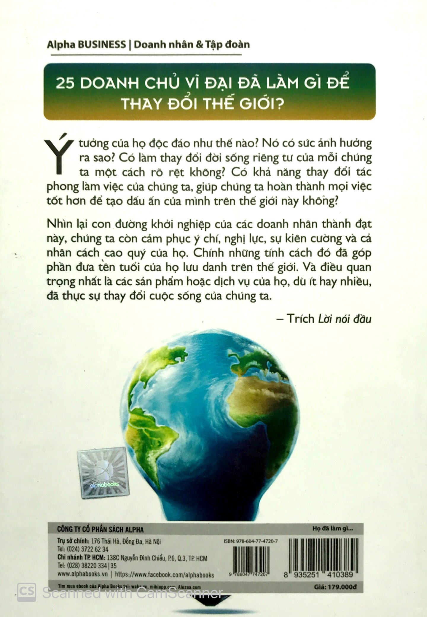 họ đã làm gì để thay đổi thế giới? (tái bản 2018)