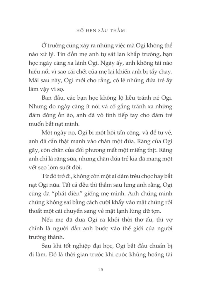 hố đen sâu thẳm