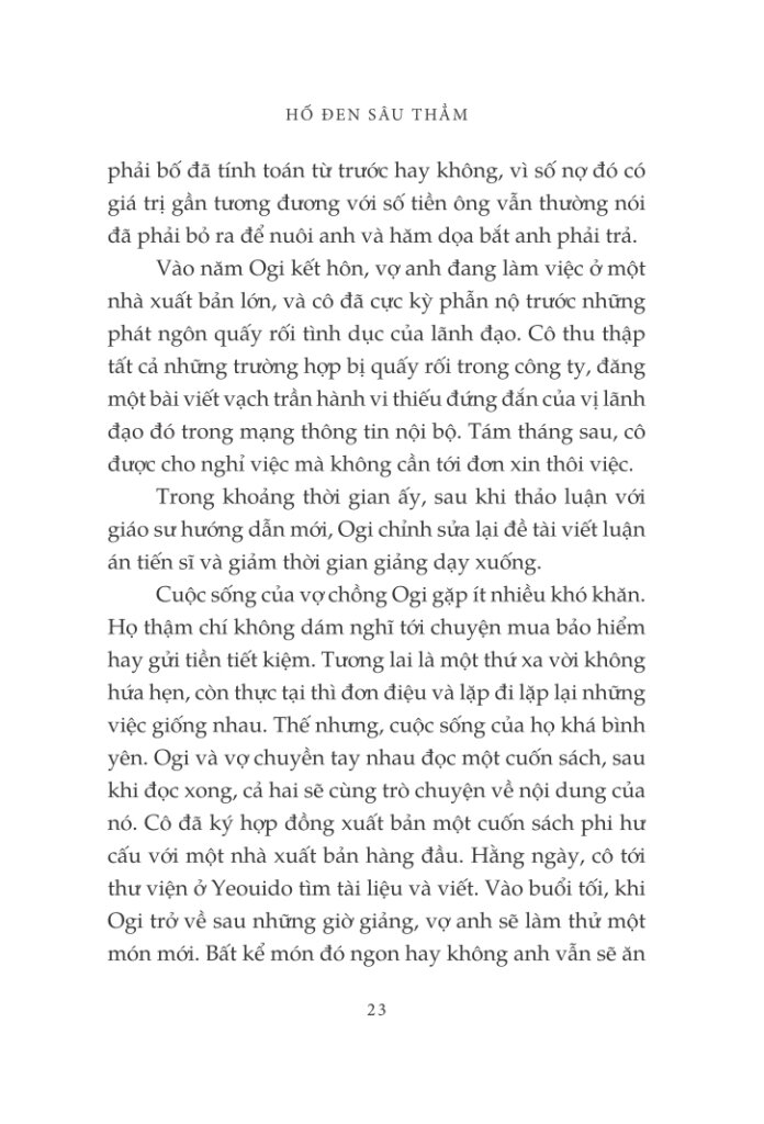 hố đen sâu thẳm