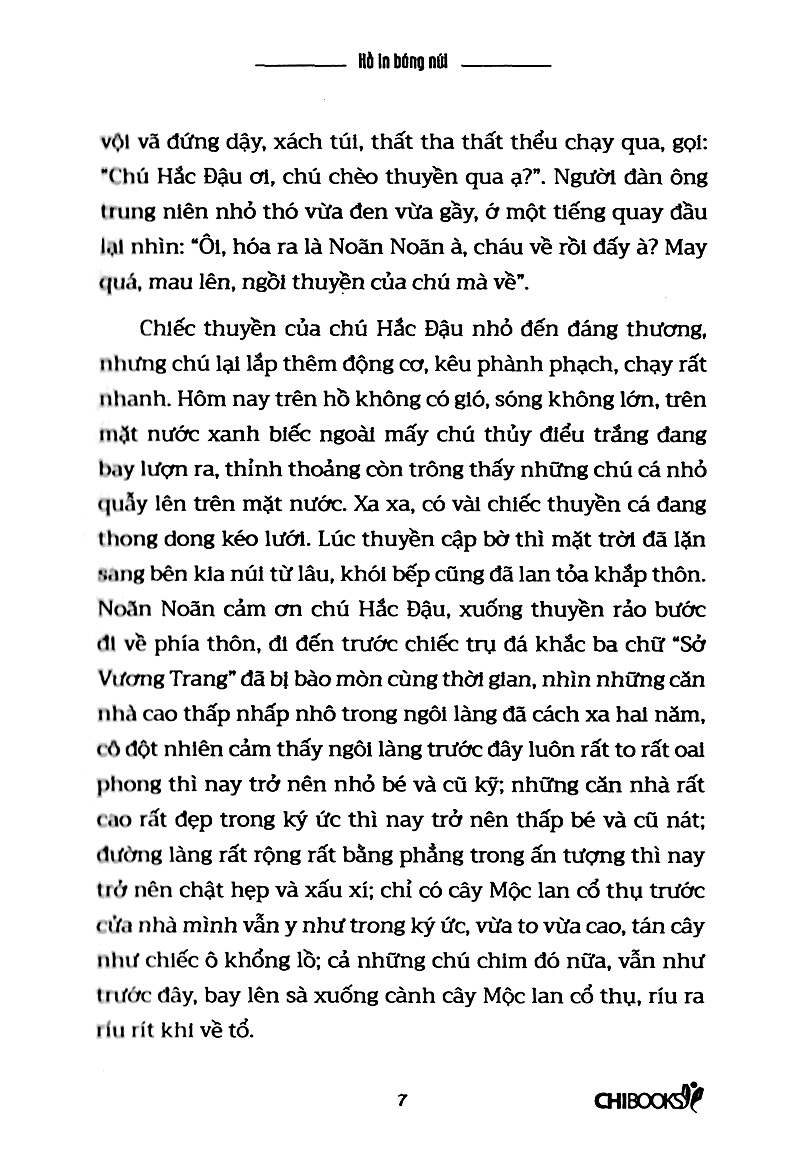 hồ in bóng núi