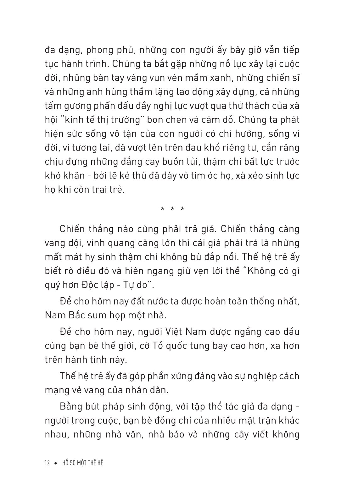 Hồ Sơ Một Thế Hệ