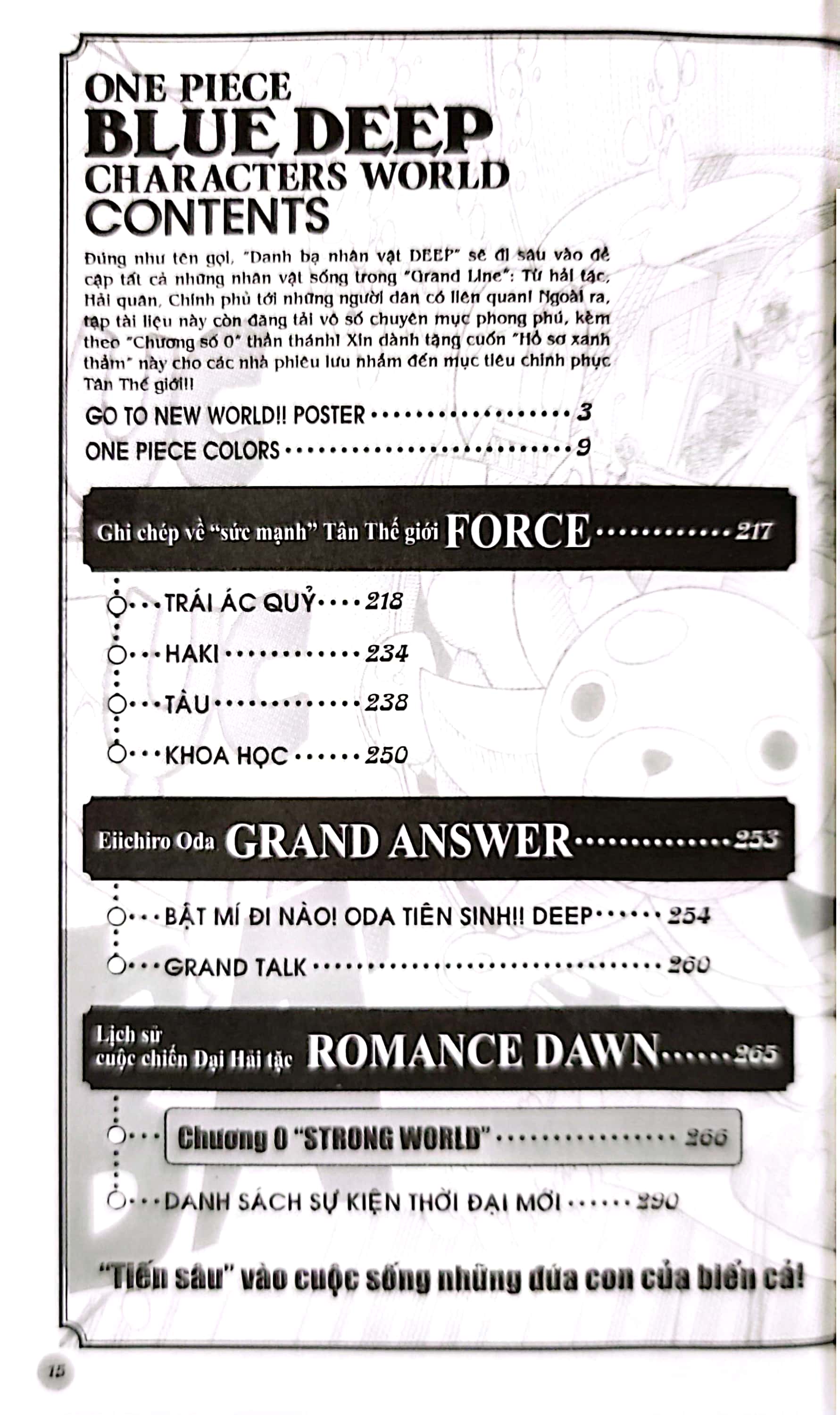 hồ sơ one piece - blue deep characters world (tái bản 2022)