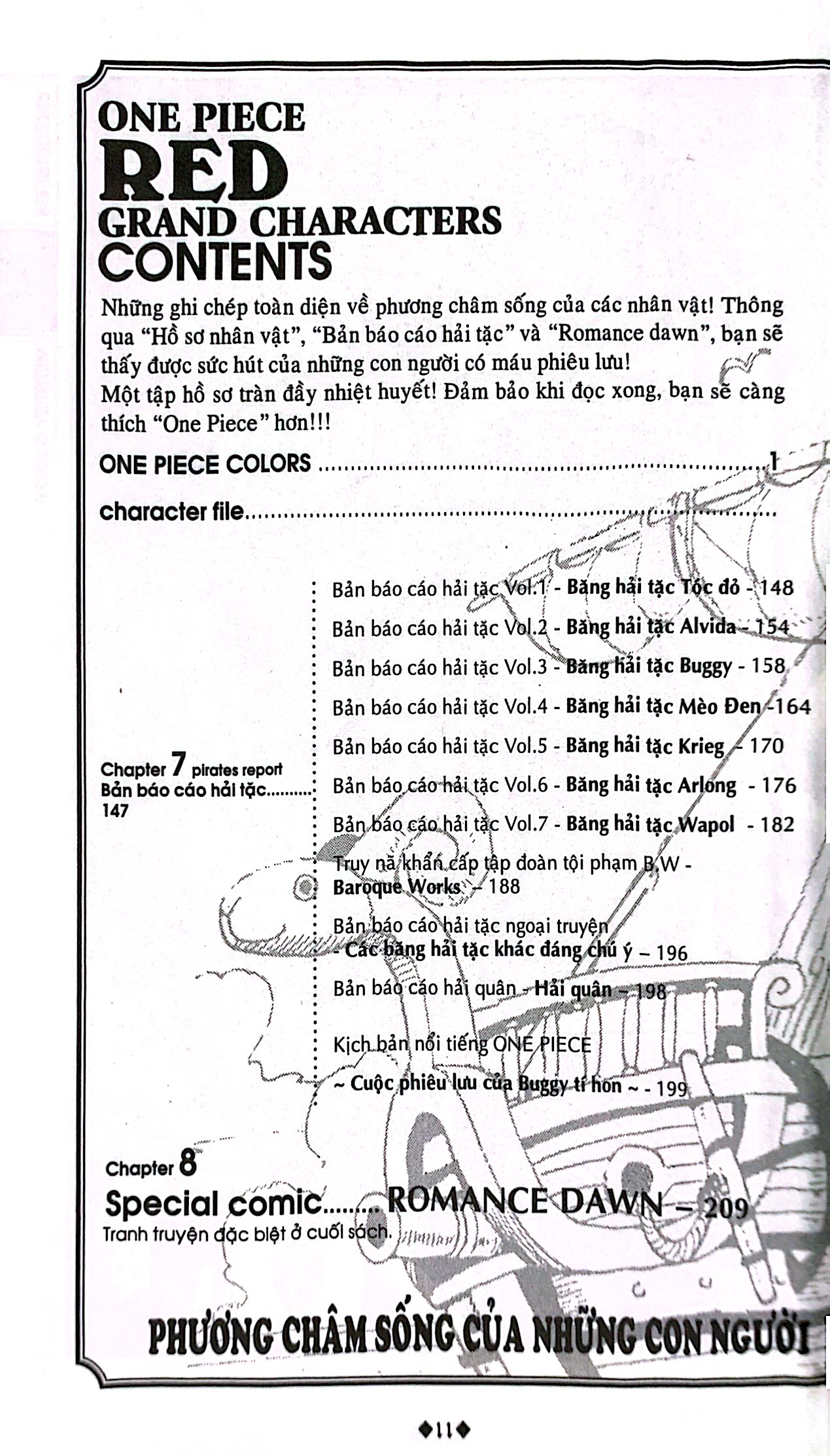 hồ sơ one piece - red grand characters (tái bản 2022)