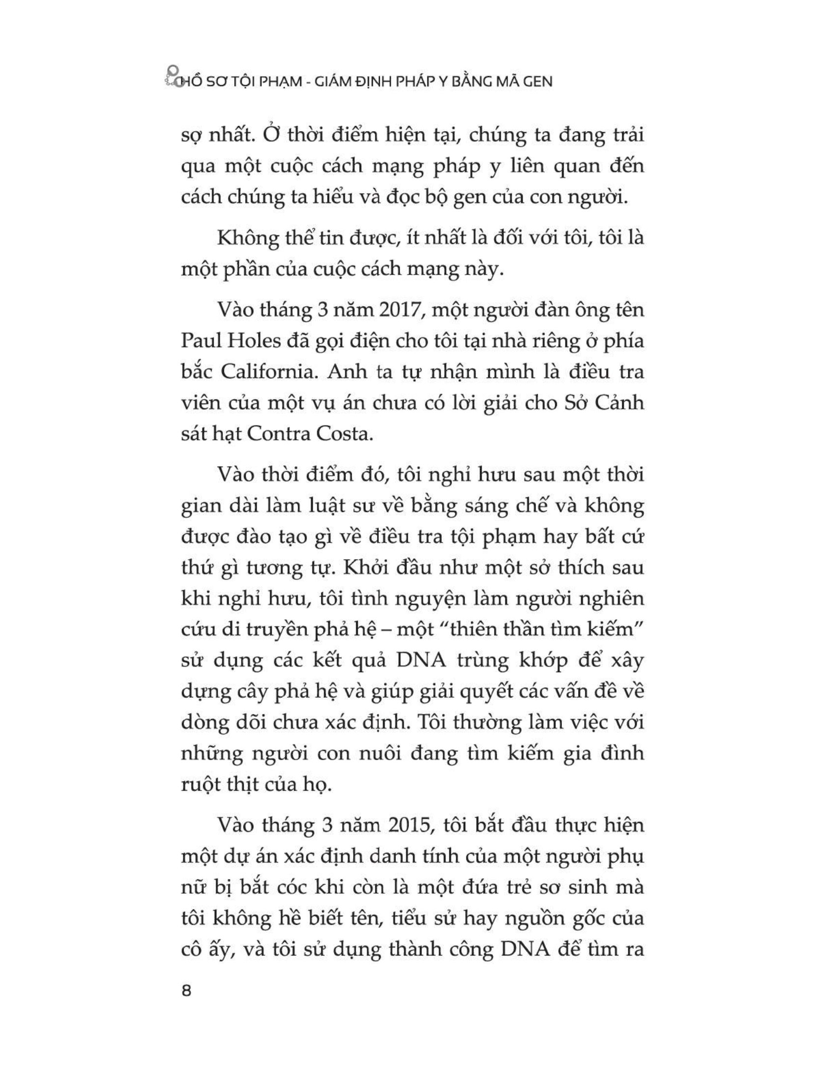 hồ sơ tội phạm - giám định pháp y bằng mã gen