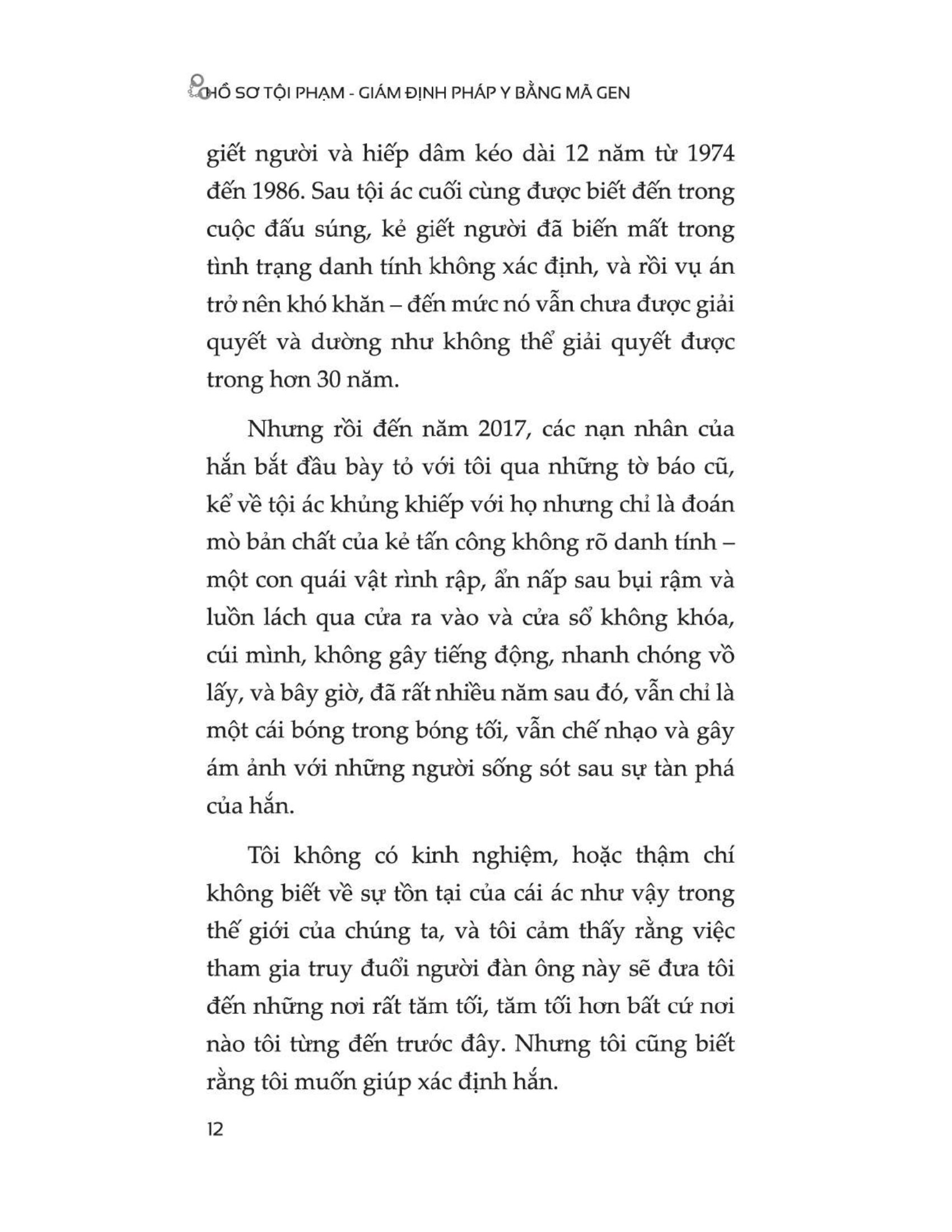 hồ sơ tội phạm - giám định pháp y bằng mã gen