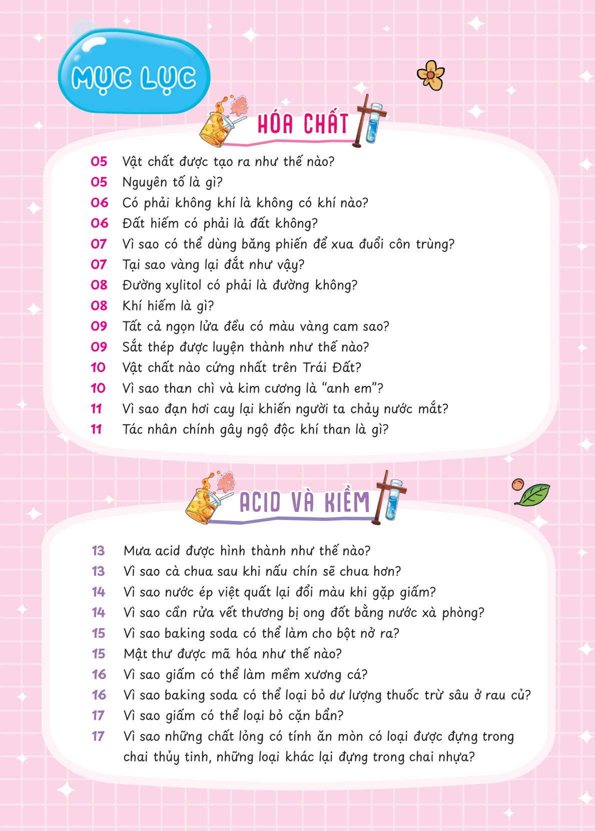 hóa học vui nhộn - những câu hỏi vì sao về hóa học