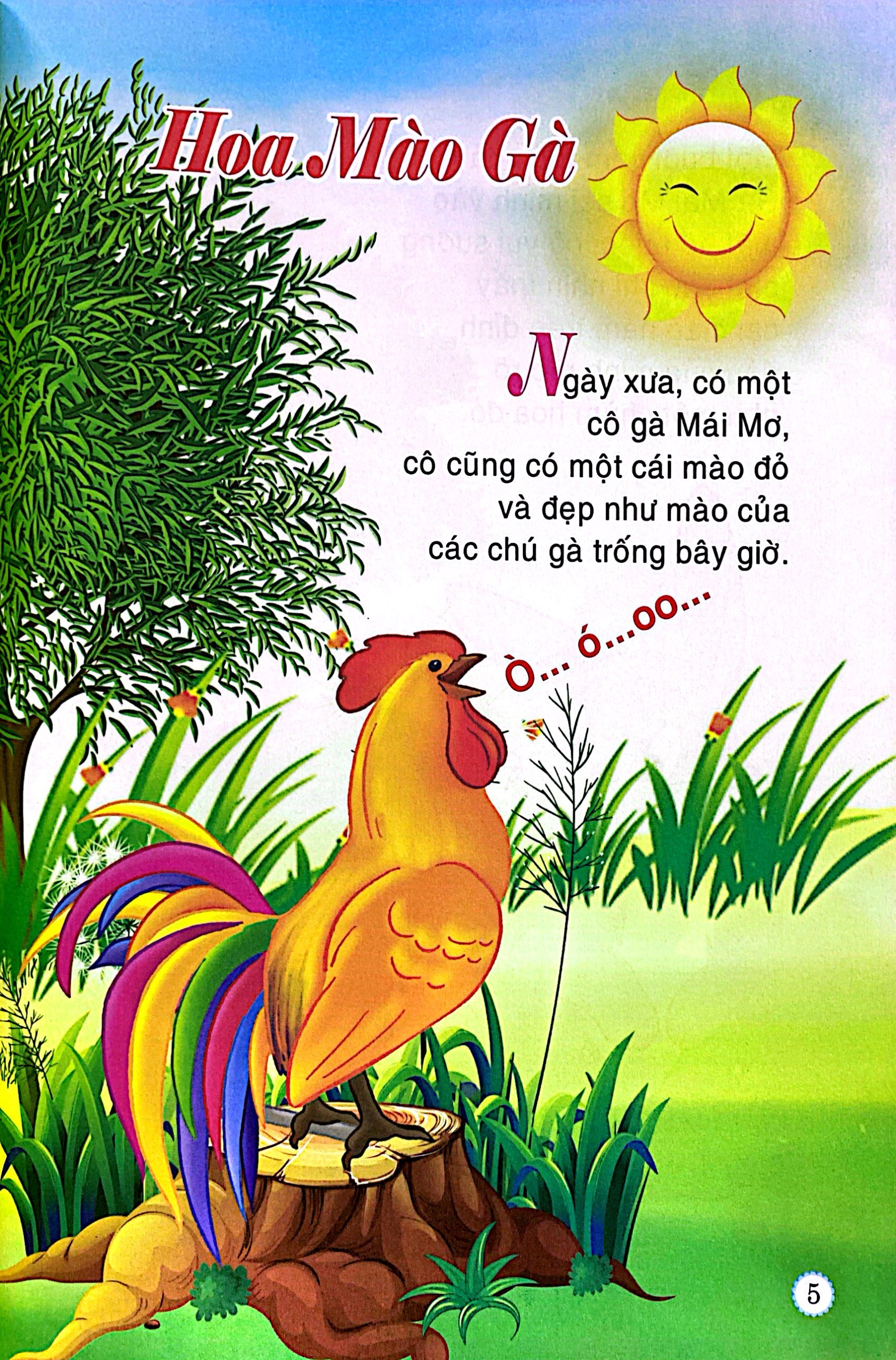 hoa mào gà - truyện cho bé mầm non