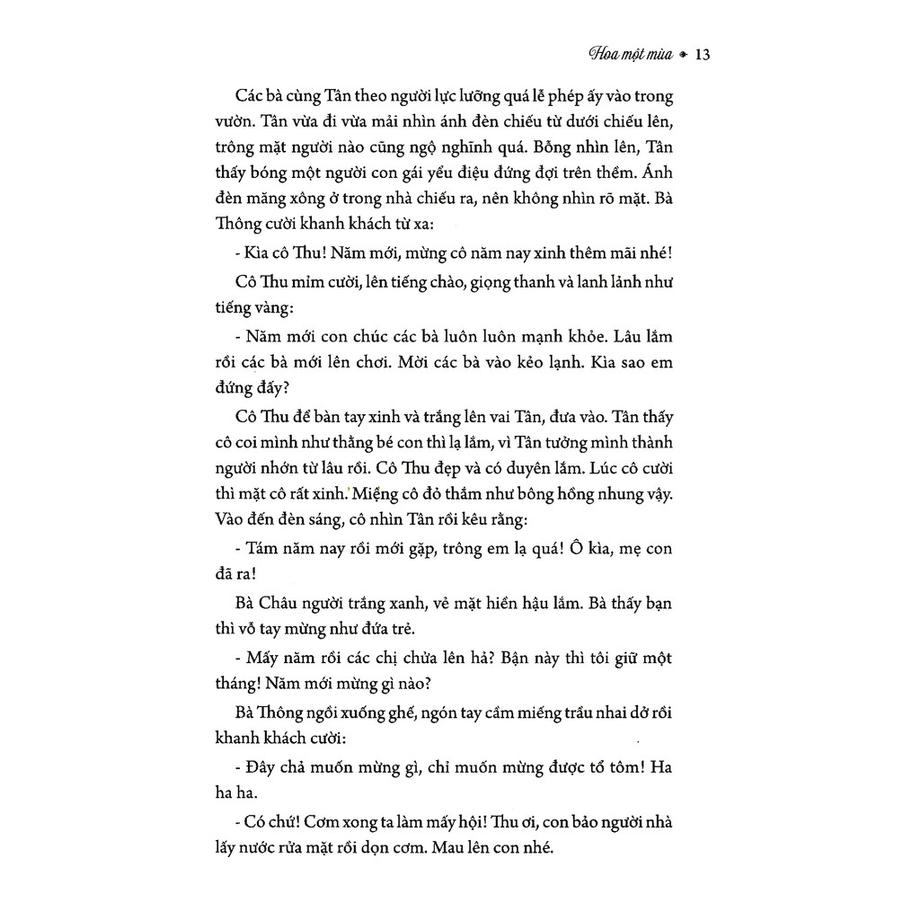 hoa một mùa (tái bản 2018)