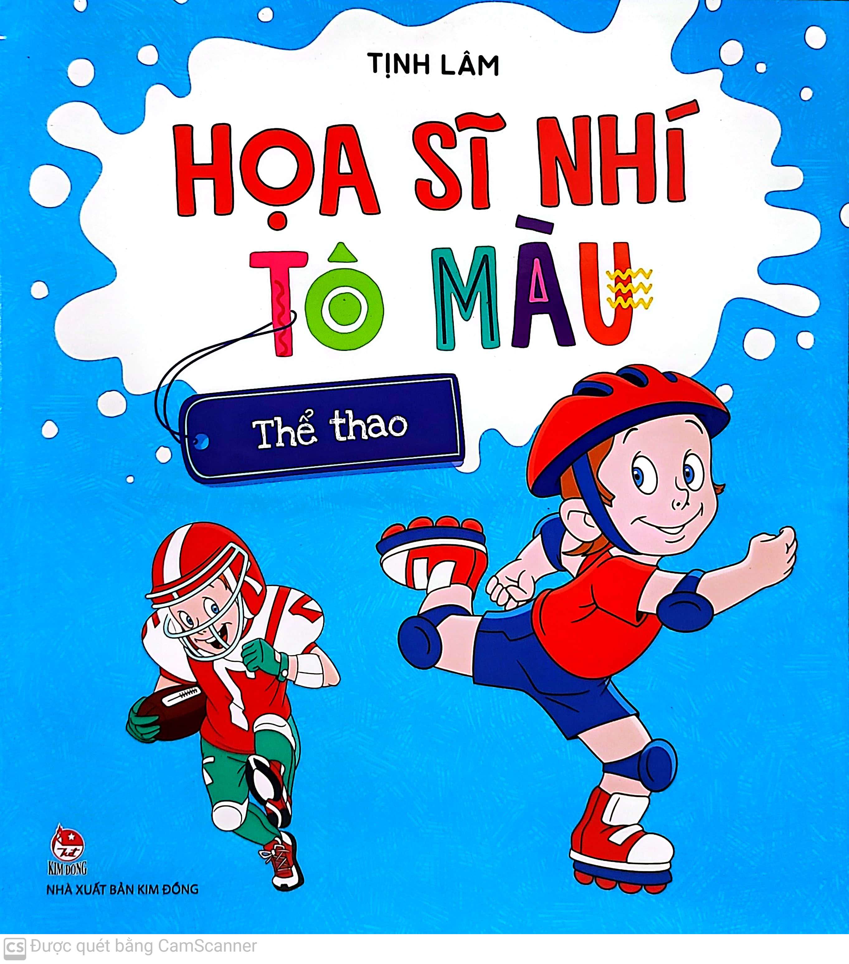 họa sĩ nhí tô màu - thể thao