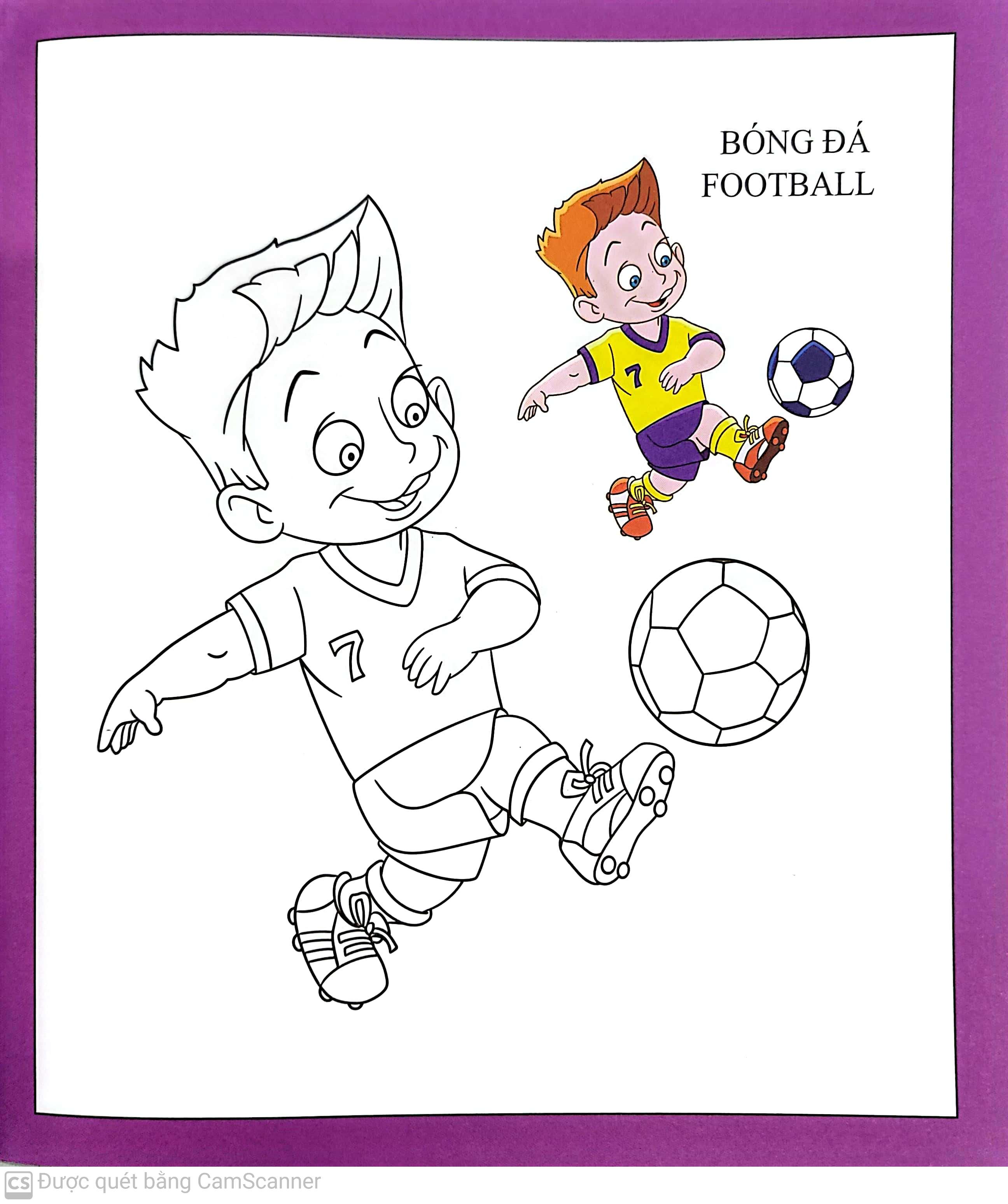 họa sĩ nhí tô màu - thể thao