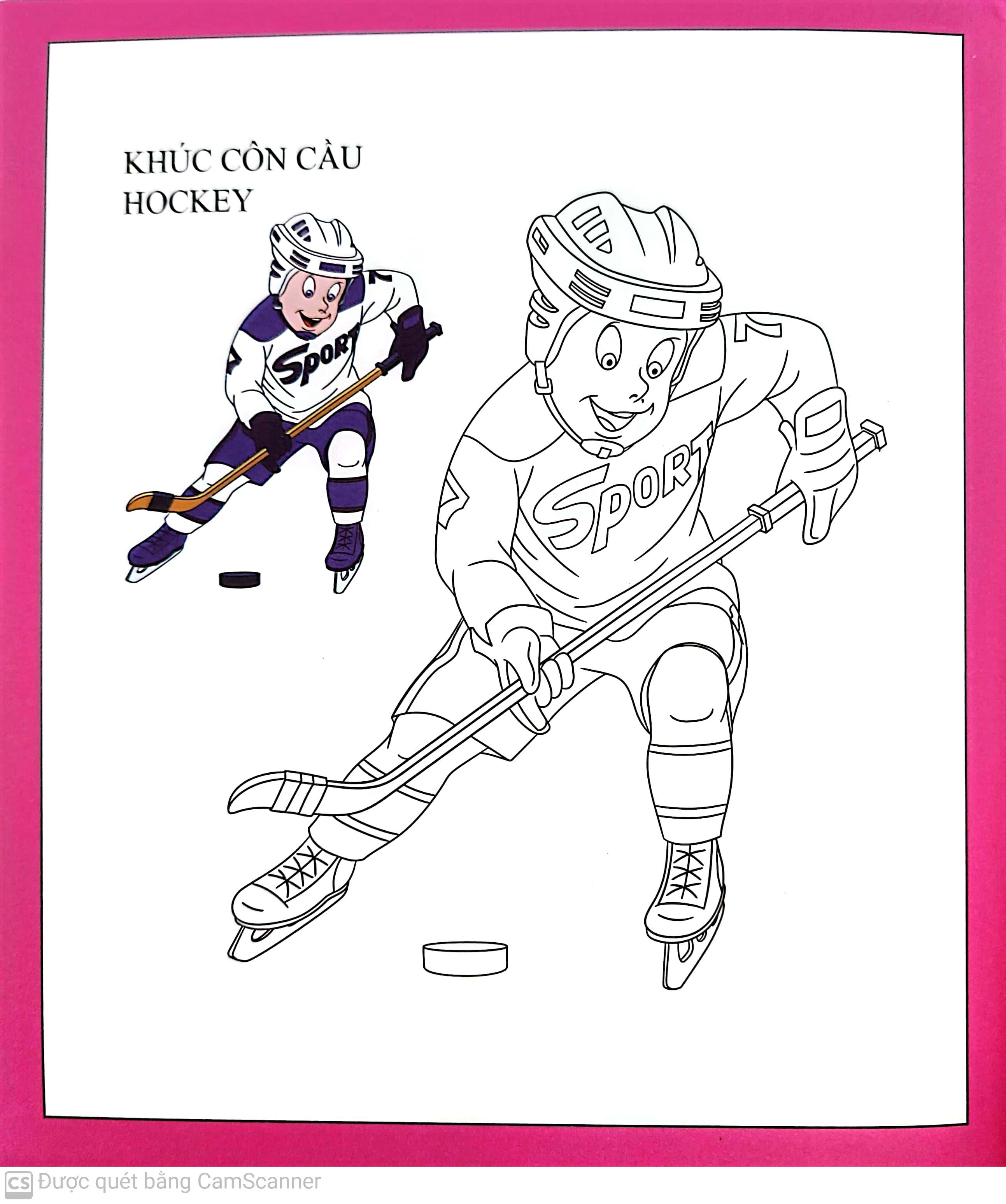 họa sĩ nhí tô màu - thể thao