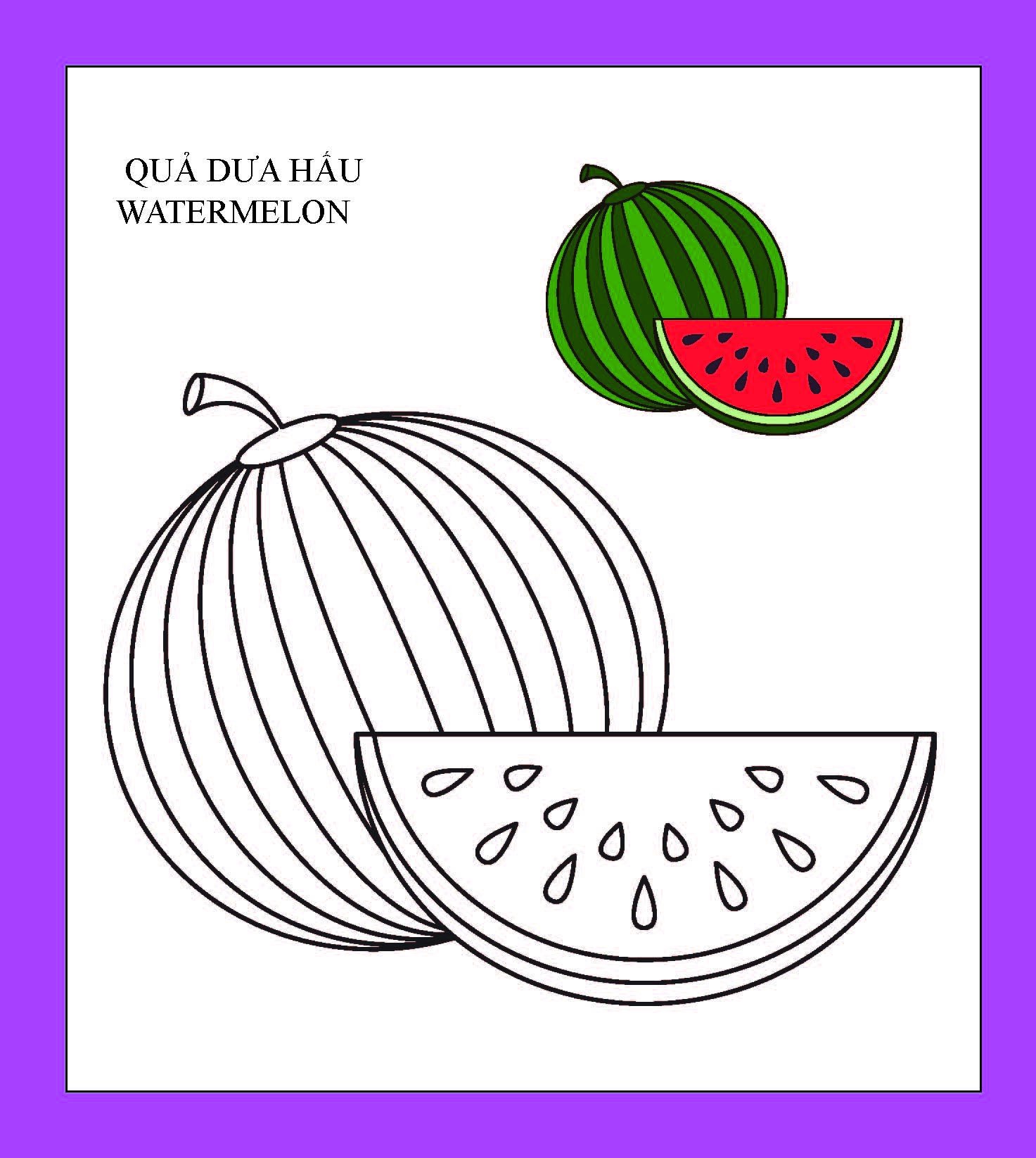 họa sĩ nhí tô màu - trái cây (tái bản 2023)