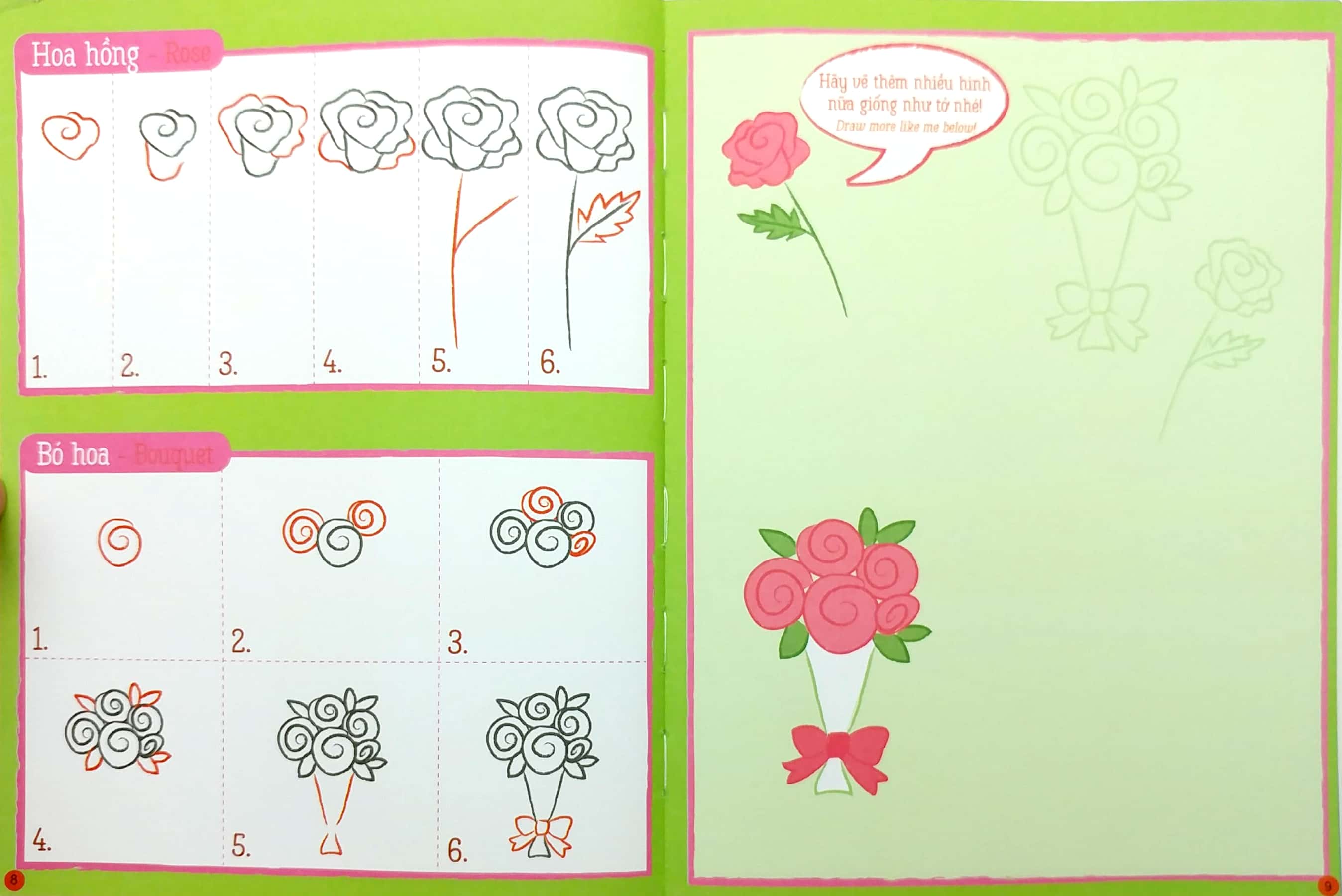 họa sĩ tí hon - learn to draw... flower garden! - nào, ta cùng học vẽ… khu vườn hoa!