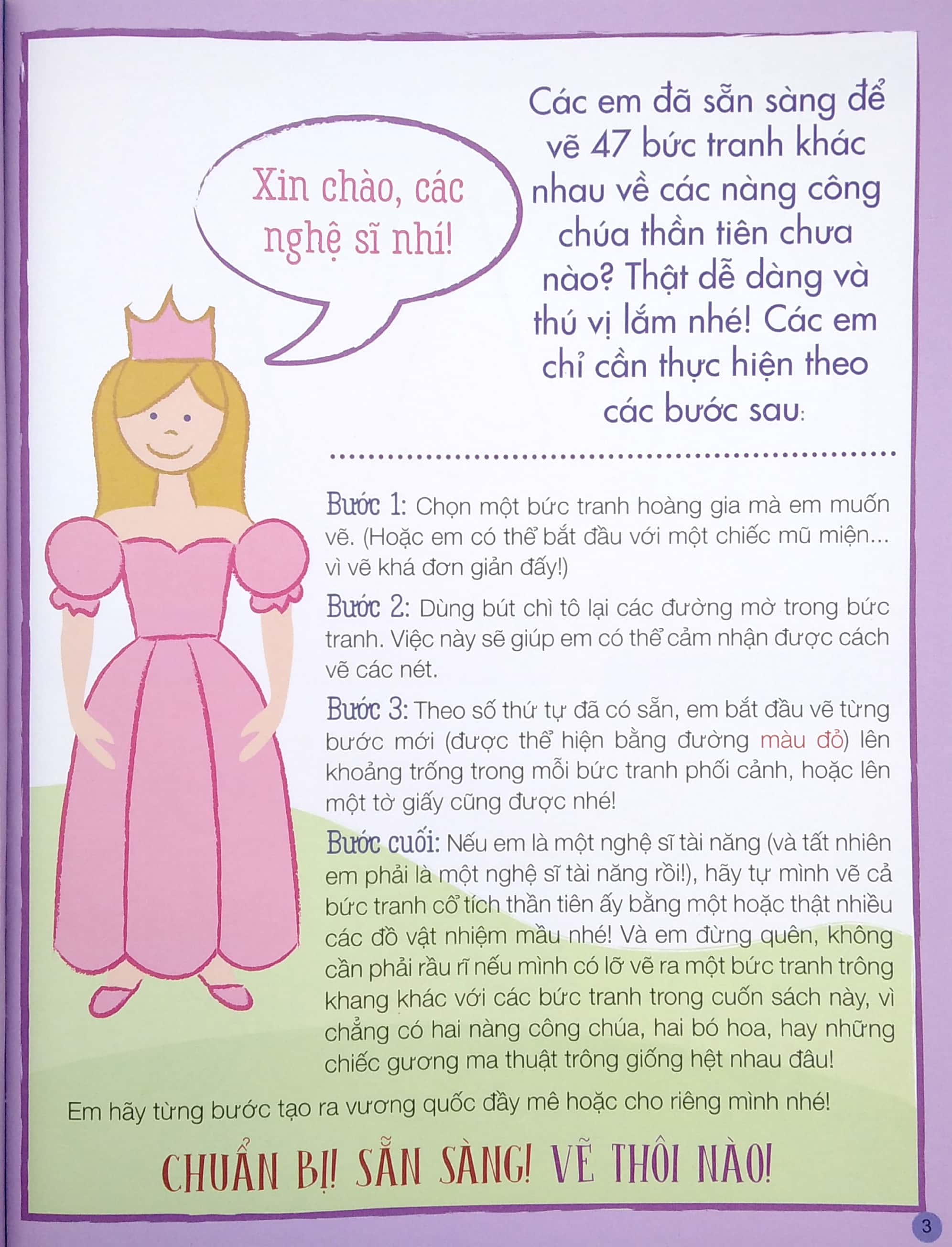 họa sĩ tí hon - learn to draw... princess kingdom! - nào, ta cùng học vẽ… vương quốc công chúa!