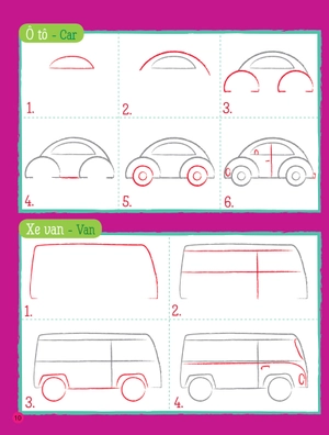 họa sĩ tí hon - nào, ta cùng học vẽ … các phương loại phương tiện! - learn to draw … things that go!
