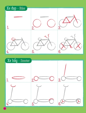 họa sĩ tí hon - nào, ta cùng học vẽ … các phương loại phương tiện! - learn to draw … things that go!