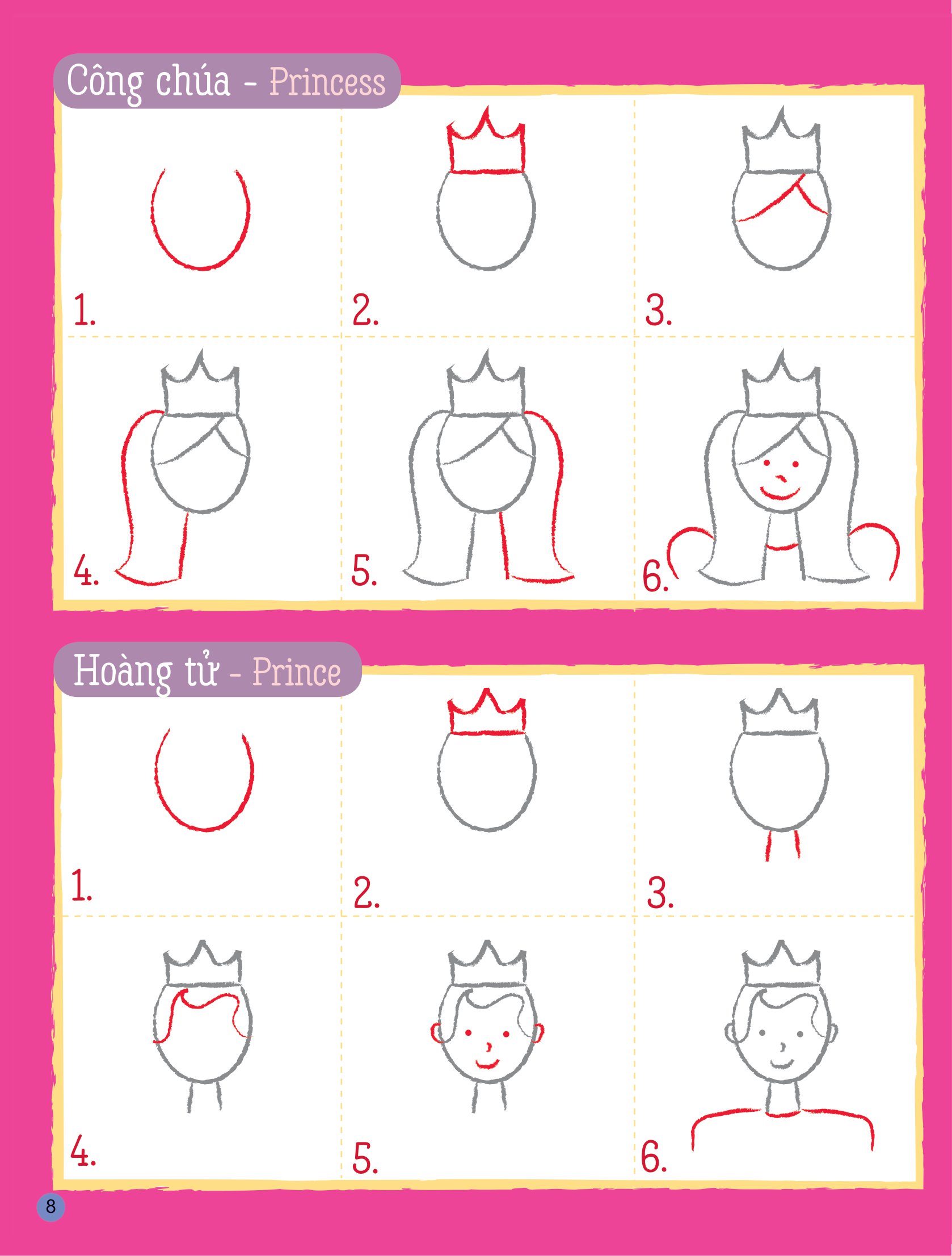 họa sĩ tí hon - nào, ta cùng học vẽ … vương quốc công chúa! - learn to draw … princess kingdom!