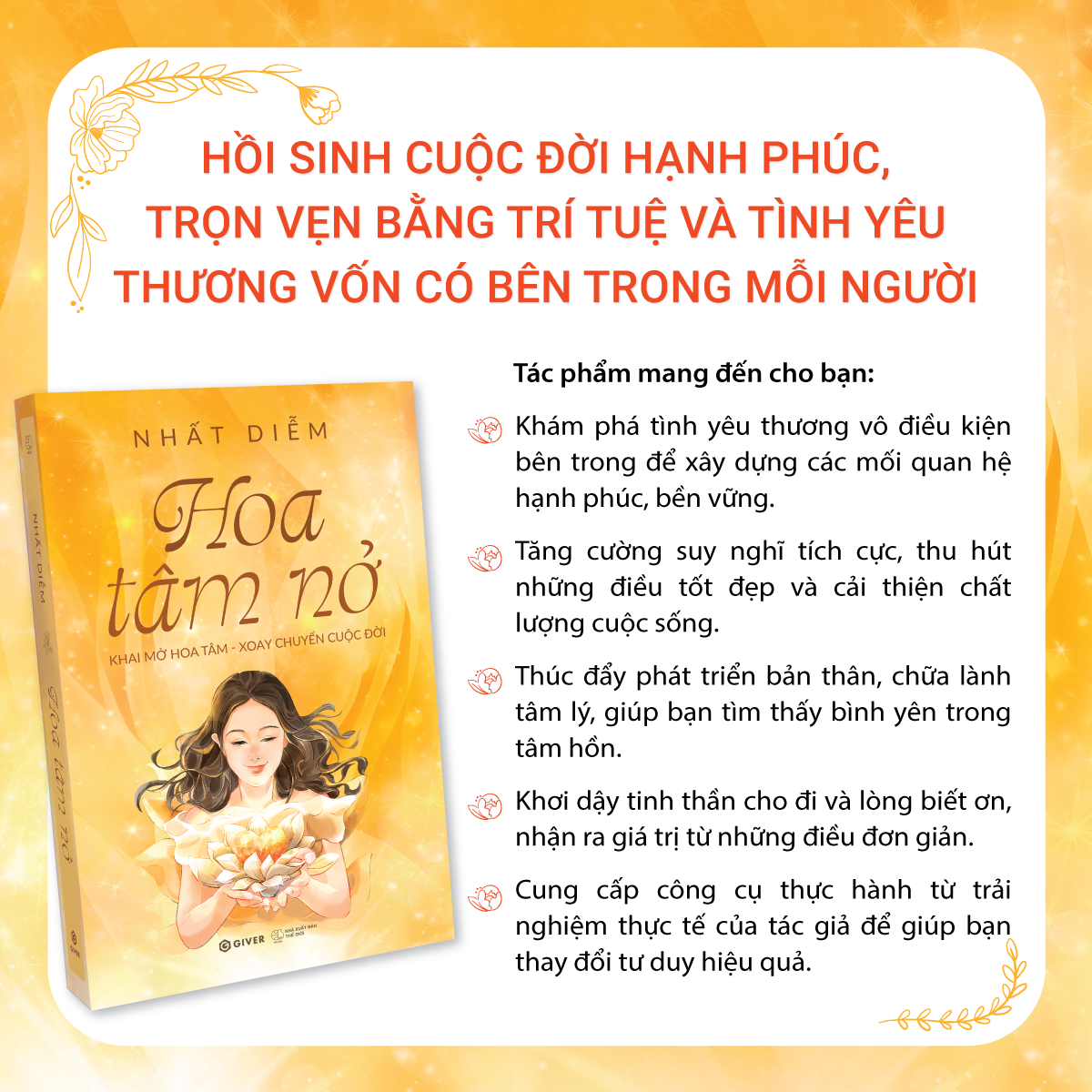 hoa tâm nở - khai mở hoa tâm - xoay chuyển cuộc đời