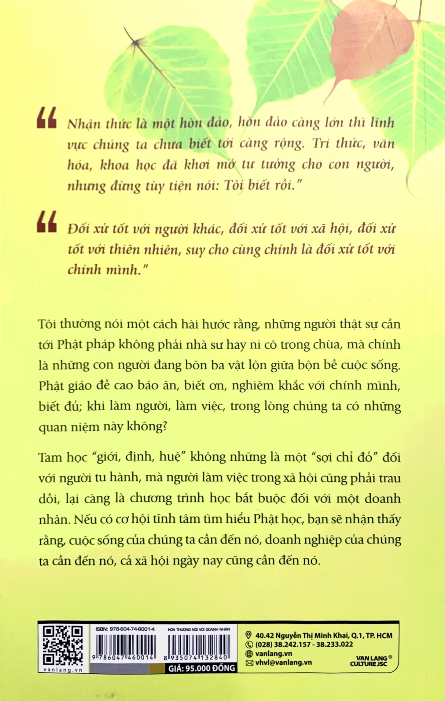 hòa thượng nói với doanh nhân