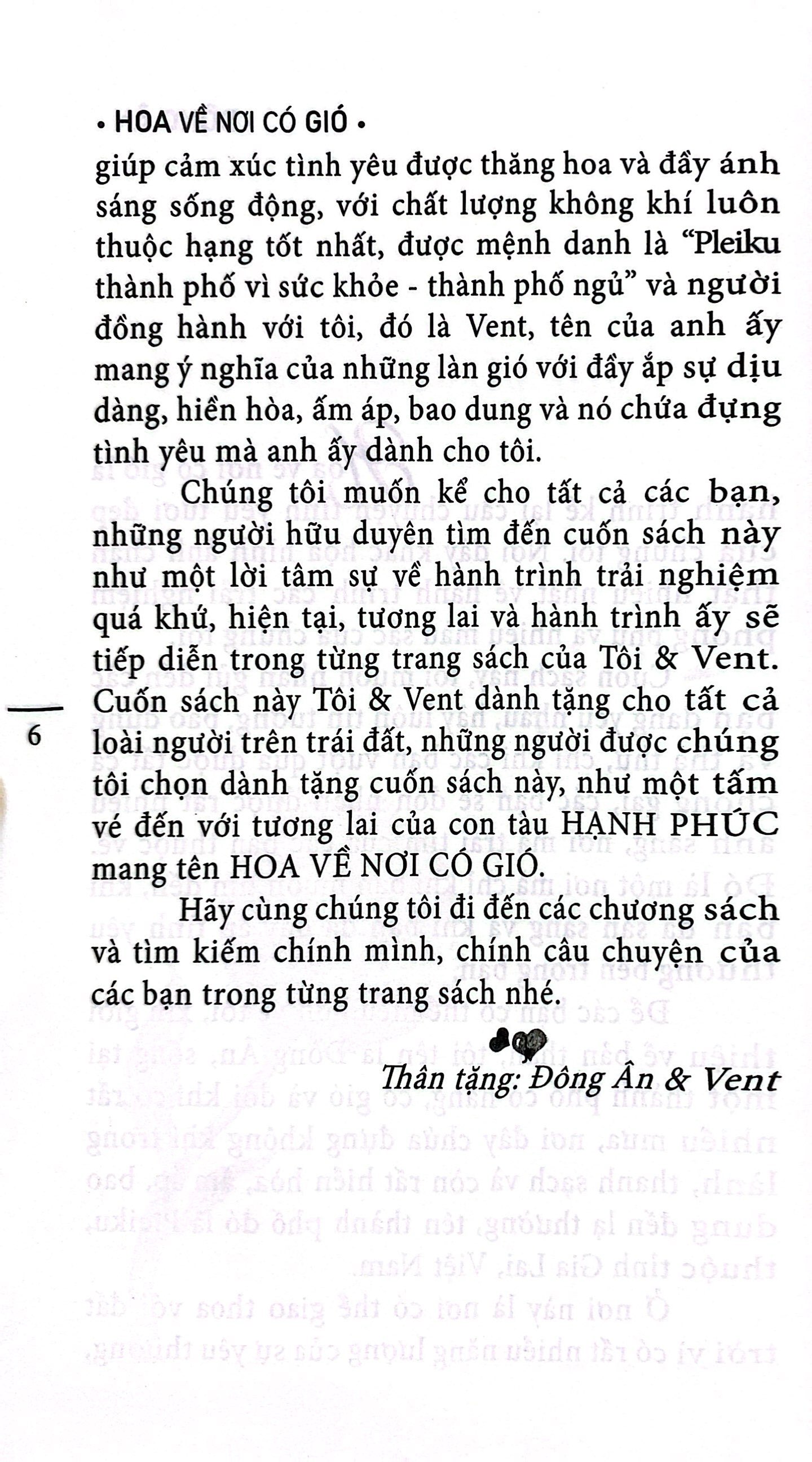 hoa về nơi có gió