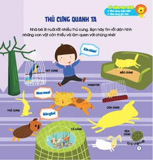 hoàn thiện kỹ năng 3-7 tuổi - bóc dán hình thông minh - động vật đáng yêu
