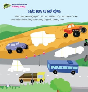 hoàn thiện kỹ năng 3-7 tuổi - bóc dán hình thông minh - giao thông sôi động