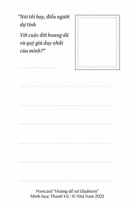 Hoang De Xu Gladness - Bia Cung - Tang Kem Postcard - Doc Quyen Fahasa