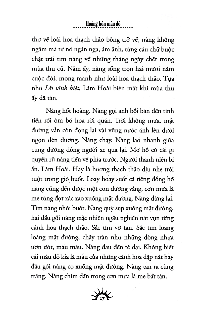 hoàng hôn màu đỏ